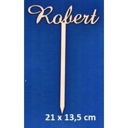 SKLEJKA #3mm Robert topper  / 21x13,5cm / 9905